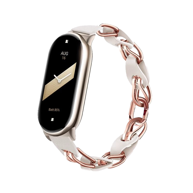 Bracelete Chain Xiaomi Band 8/9 White Gold