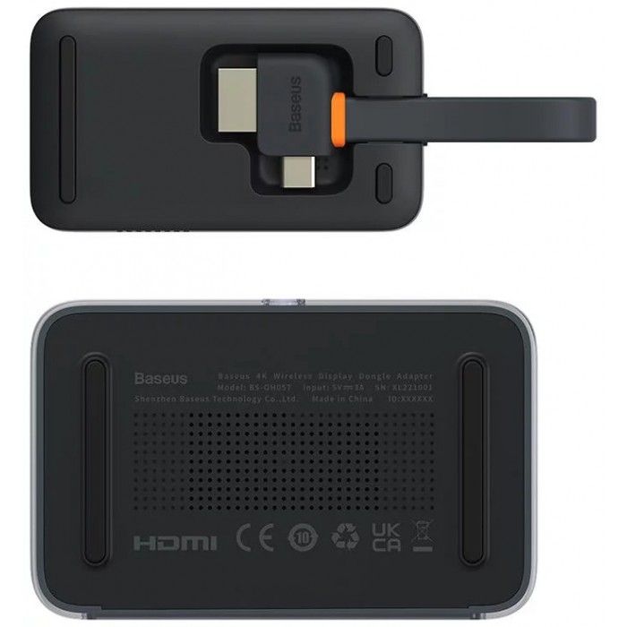 Adaptador Transmissão Vídeo Baseus 4K Wireless Display Dongle Adapter Grey