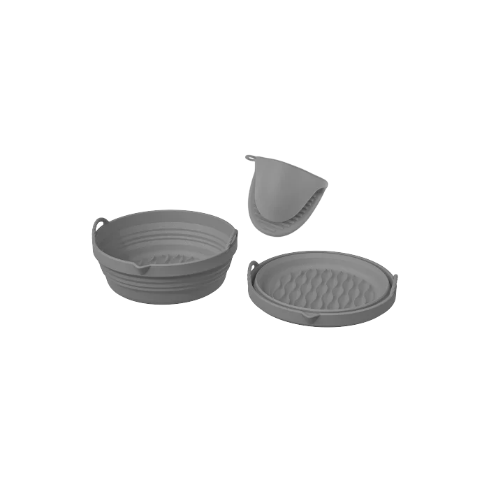 Kit Acessórios Air Fryer 1 Forma + 2 Luvas