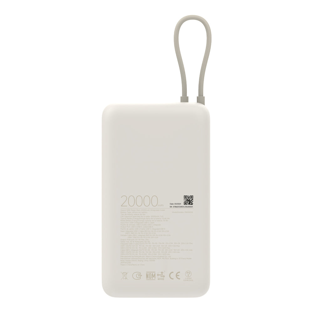 Power Bank Xiaomi 33W 20000mAh Bege