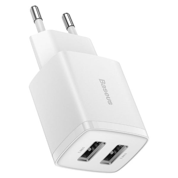 Carregador Baseus Compact Charger 2U 10,5W EU White
