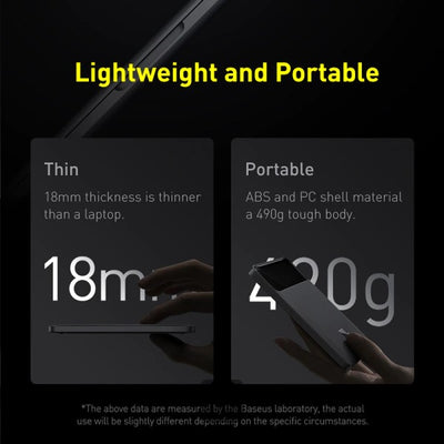 Power Bank Baseus Blade High Power Digital Display Quick Charge 20000Mah 100W Black