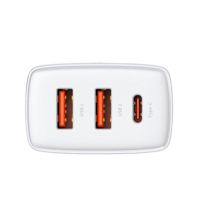 Baseus Compact quick charger USB Type C 2x USB 30W 3A Power Delivery Quick Charge