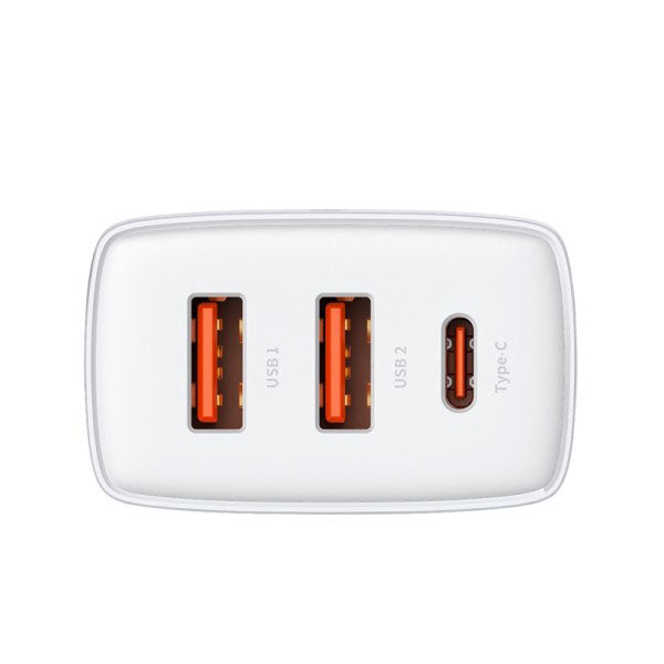 Baseus Compact quick charger USB Type C 2x USB 30W 3A Power Delivery Quick Charge