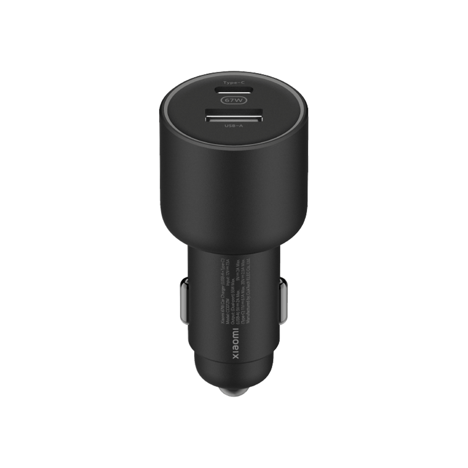 Carregador Xiaomi 67W Car Charger