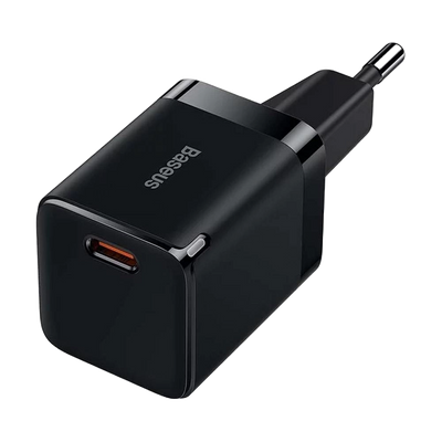 Carregador Baseus Gan3 Fast Charger 1C 30W EU Black