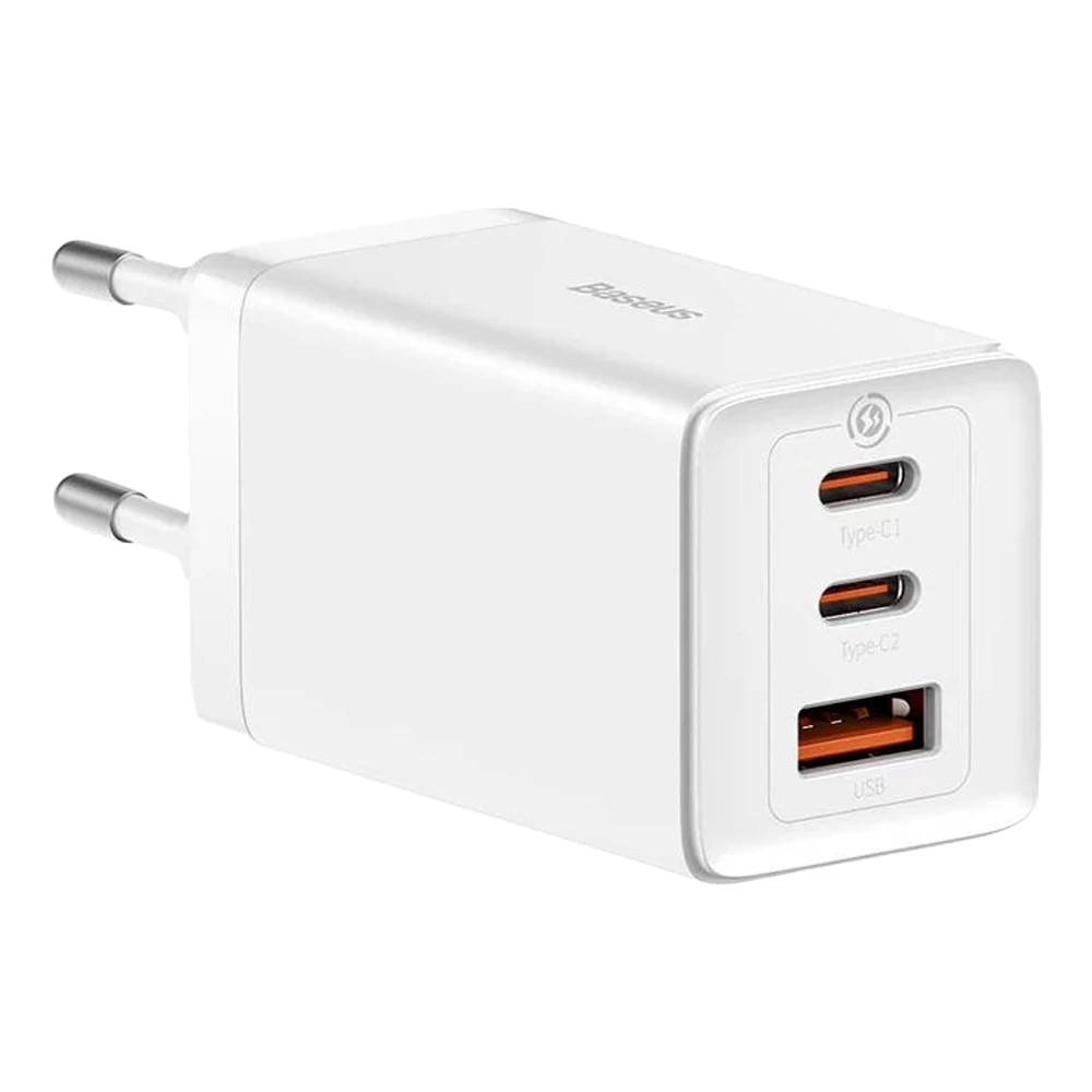 Carregador BASEUS Gan5 Pro Fast Charger 2C+U 65W EU White