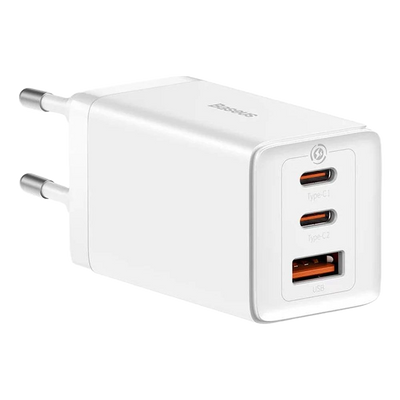 Carregador BASEUS Gan5 Pro Fast Charger 2C+U 65W EU White