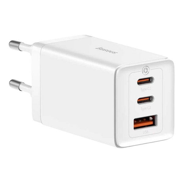 Carregador BASEUS Gan5 Pro Fast Charger 2C+U 65W EU White