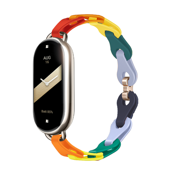 Bracelete Silicone Chain Xiaomi Band 8/9 Macron Color