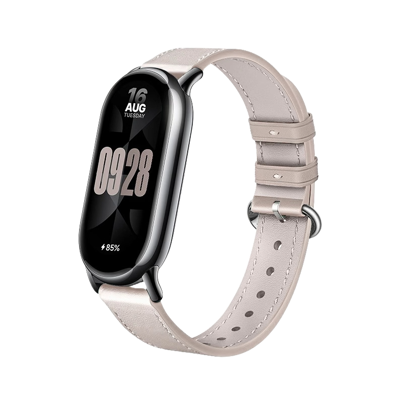 Bracelete Leather Xiaomi Band 8/9 Beige