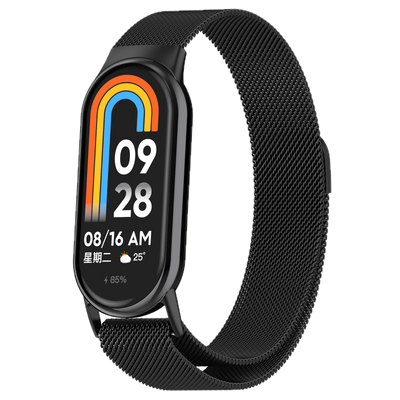 Bracelete Stainless Steel Milanese Xiaomi Band 8/9 Black