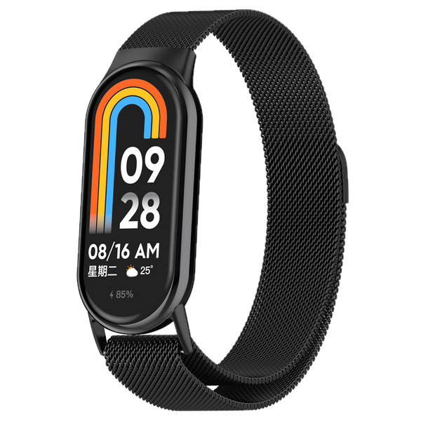 Bracelete Stainless Steel Milanese Xiaomi Band 8/9 Black