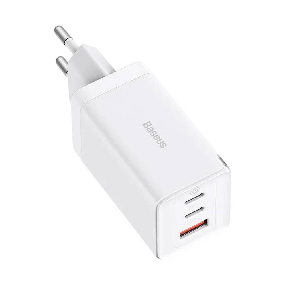 Carregador BASEUS Gan5 Pro Fast Charger 2C+U 65W EU White