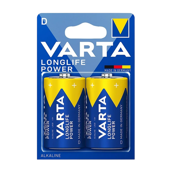 Pack Pilhas Varta Longlife Power  2xD LR20