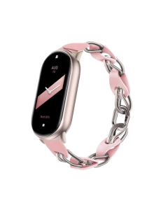 Bracelete Chain Xiaomi Band 8/9 Pink Silver