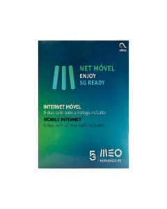 Cartão Internet Móvel 5G Enjoy 8 Dias MEO 