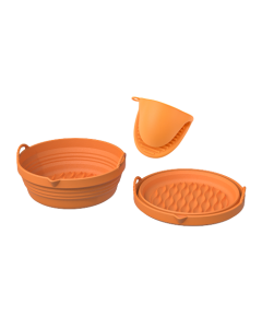 Kit Acessórios Air Fryer 1 Forma + 2 Luvas