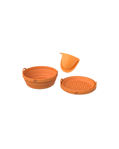 kit-acessórios-air-fryer-1-forma-2-luvas-laranja
