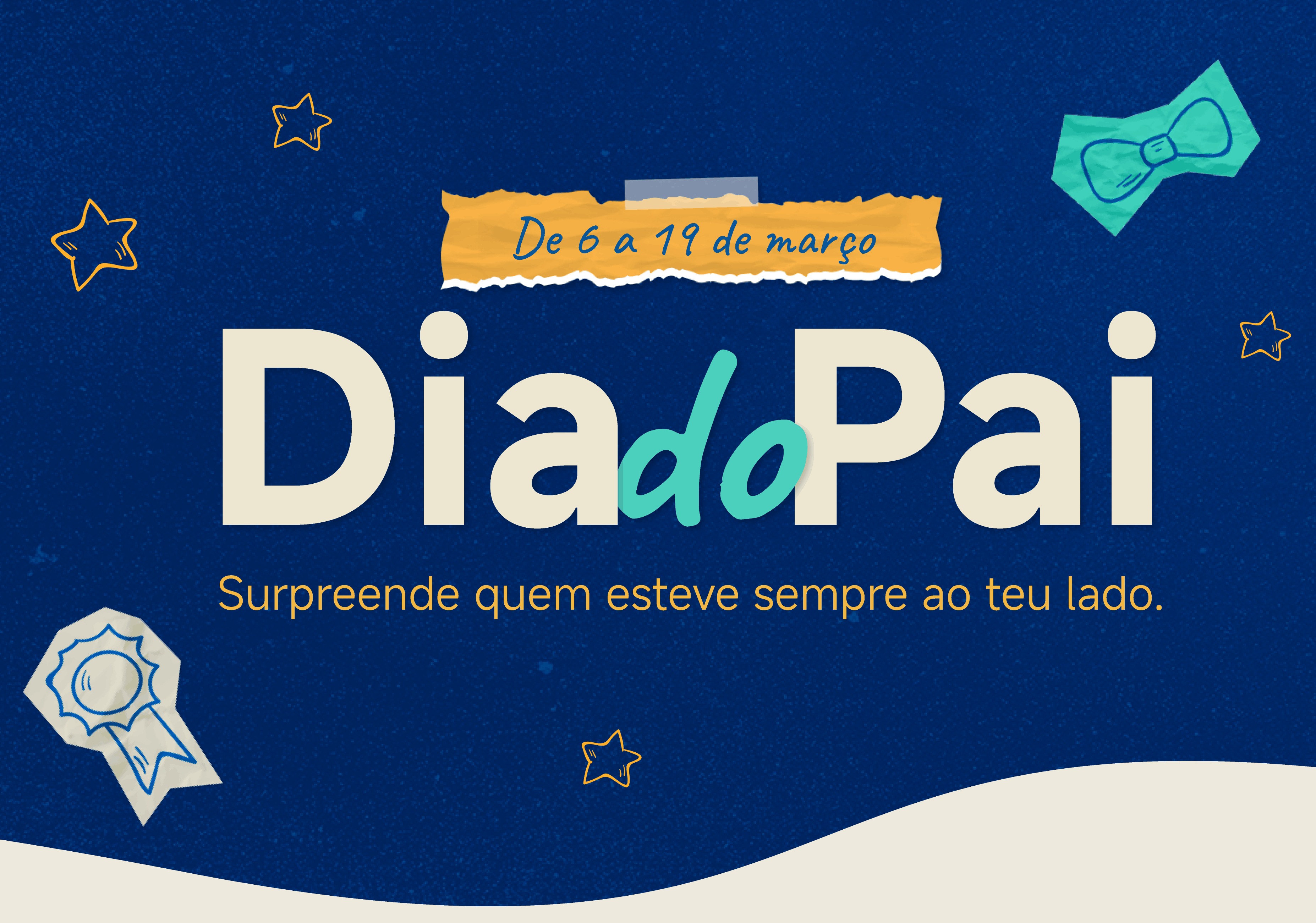 Banner de campanha de Dia do Pai
