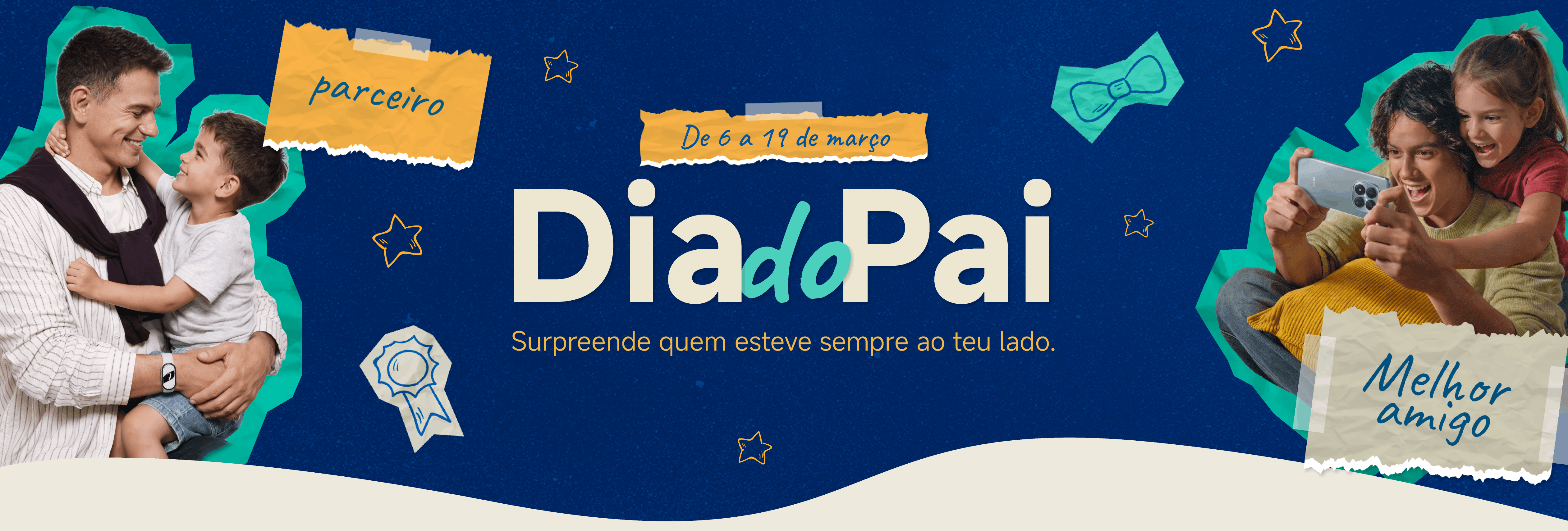 Banner de campanha de Dia do Pai