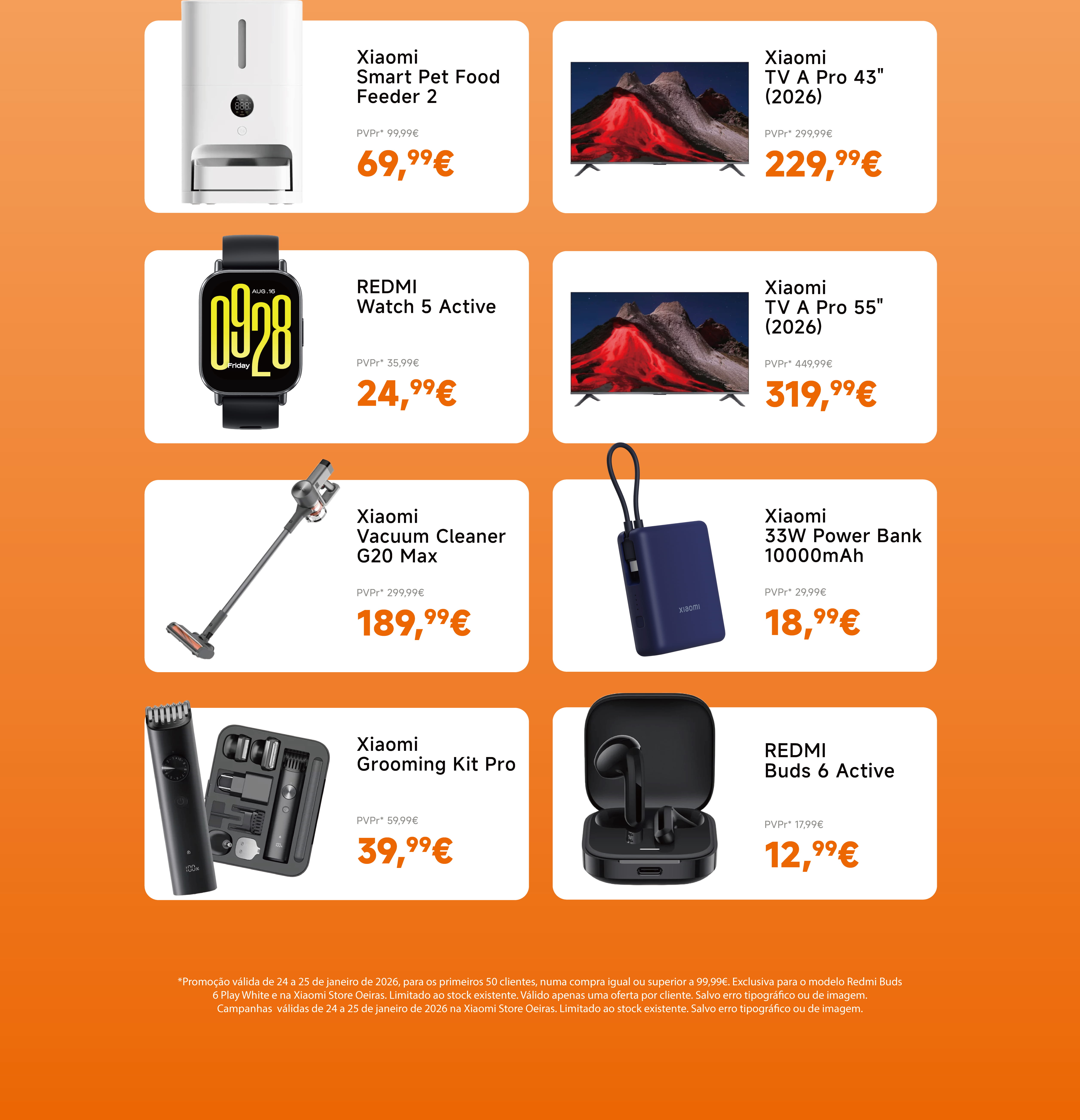 Campanhas exclusivas de abertura da Xiaomi Store no Oeiras Parque