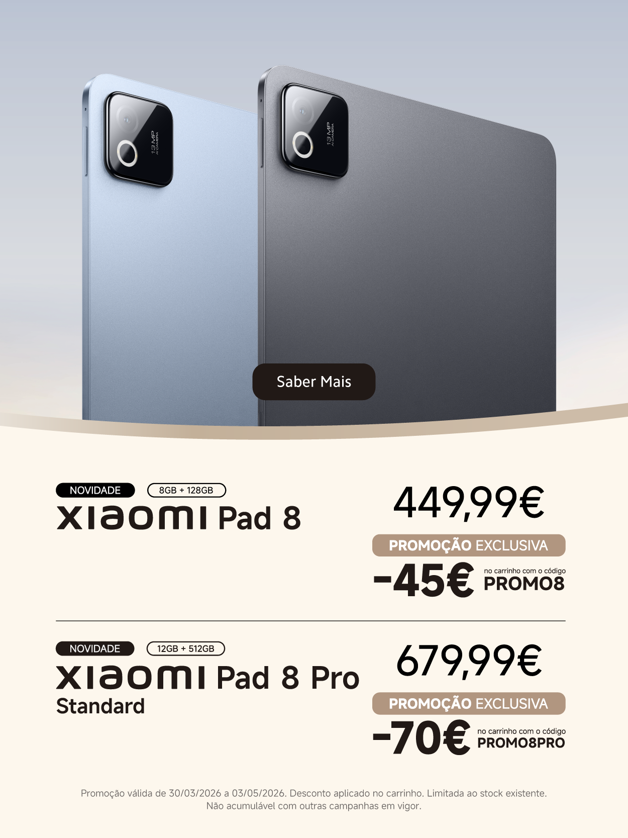 Xiaomi Pad 8 Series Campanha