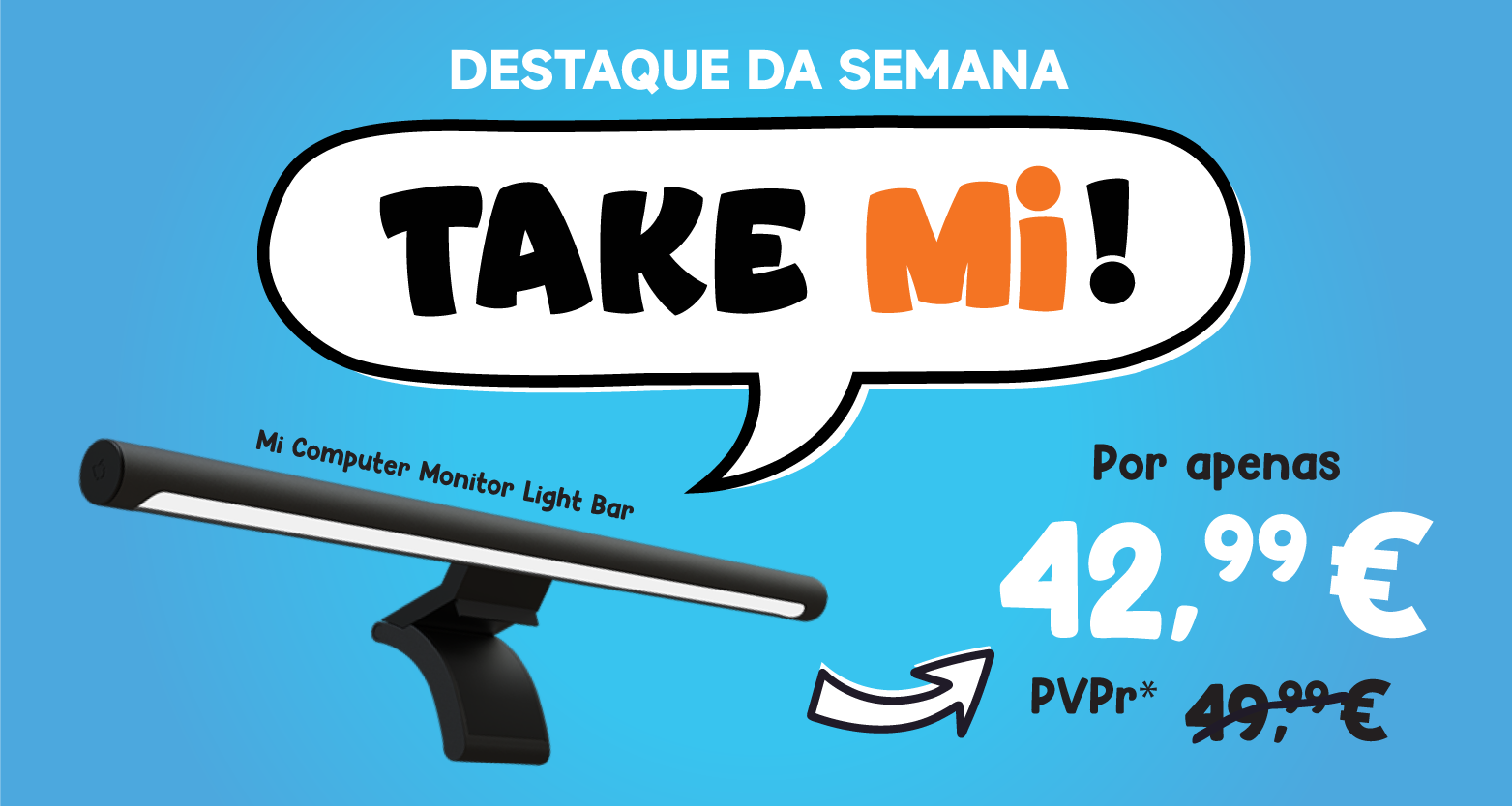 Campanha Promocional Take mi, produto em destaque