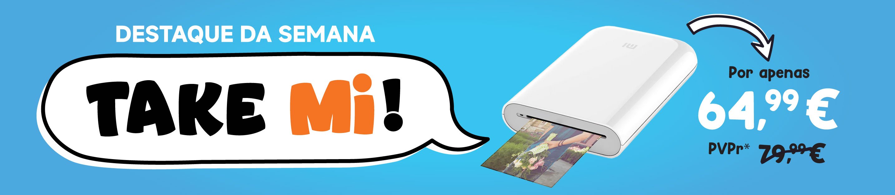 Campanha Promocional Take mi, produto em destaque