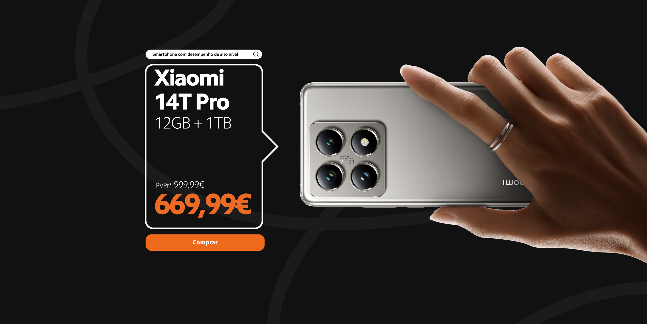 Imagem de Xiaomi 14T Pro com preço promocional