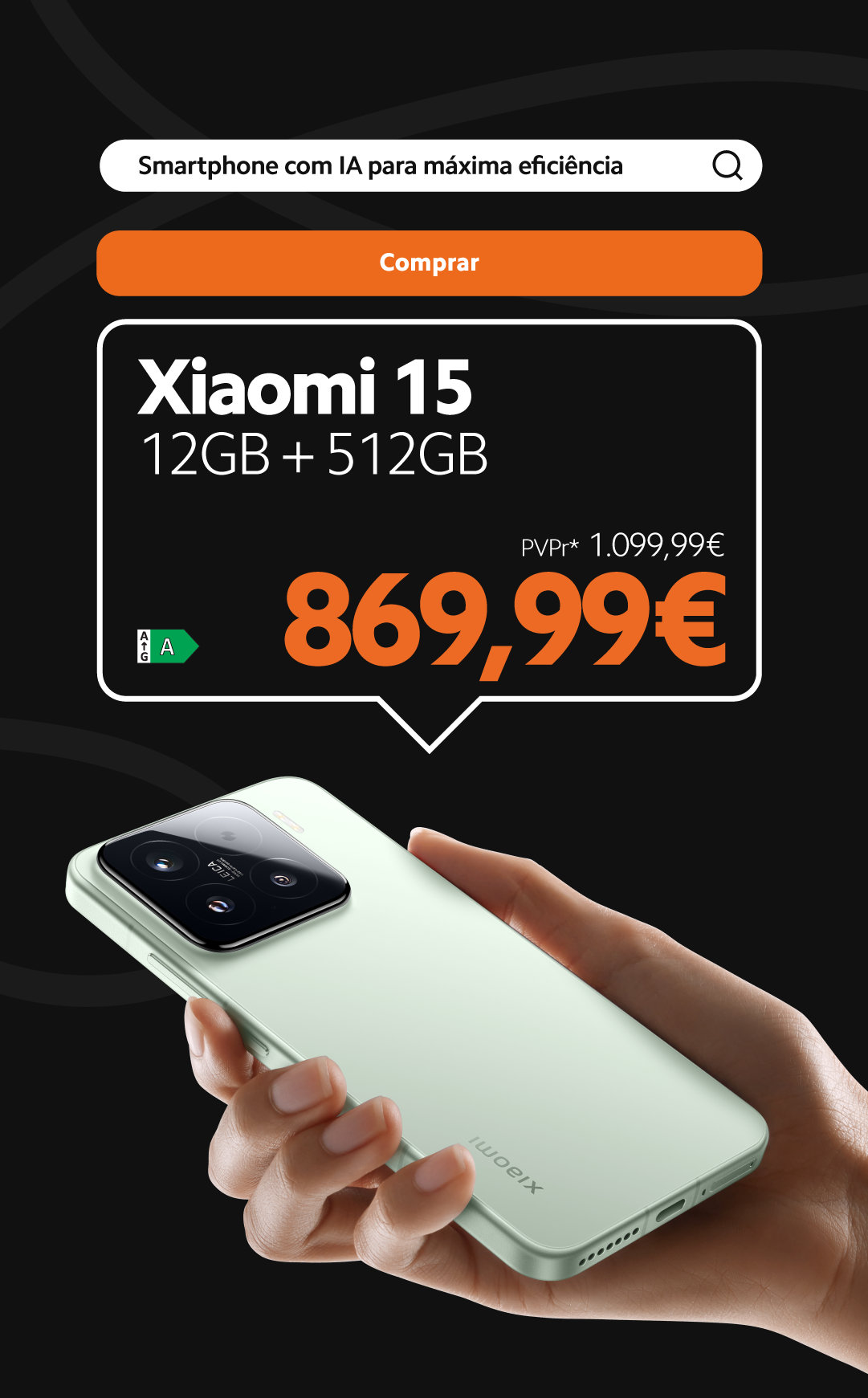 Imagem de Xiaomi 15 com preço promocional