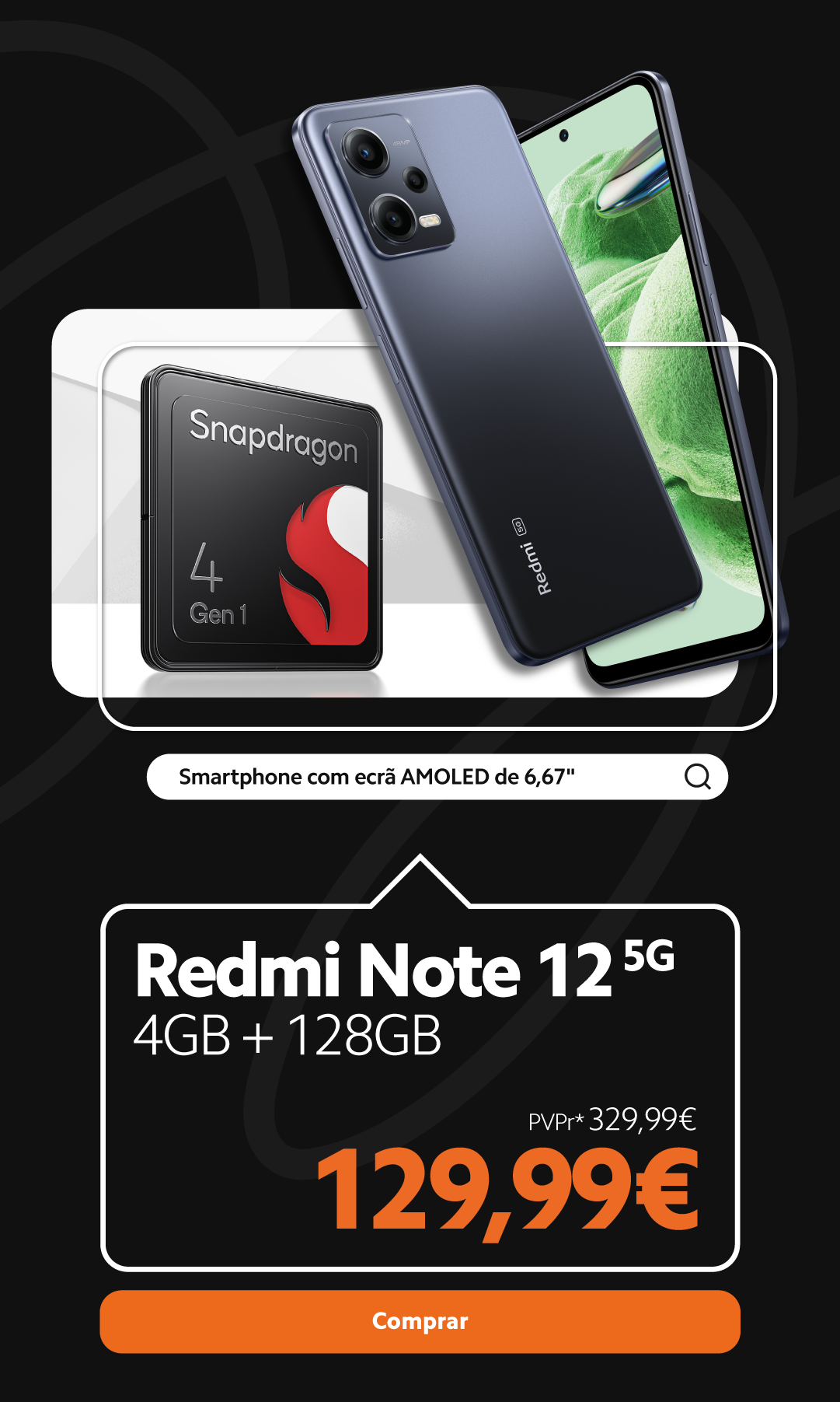 Imagem de Redmi Note 12 5G com preço promocional