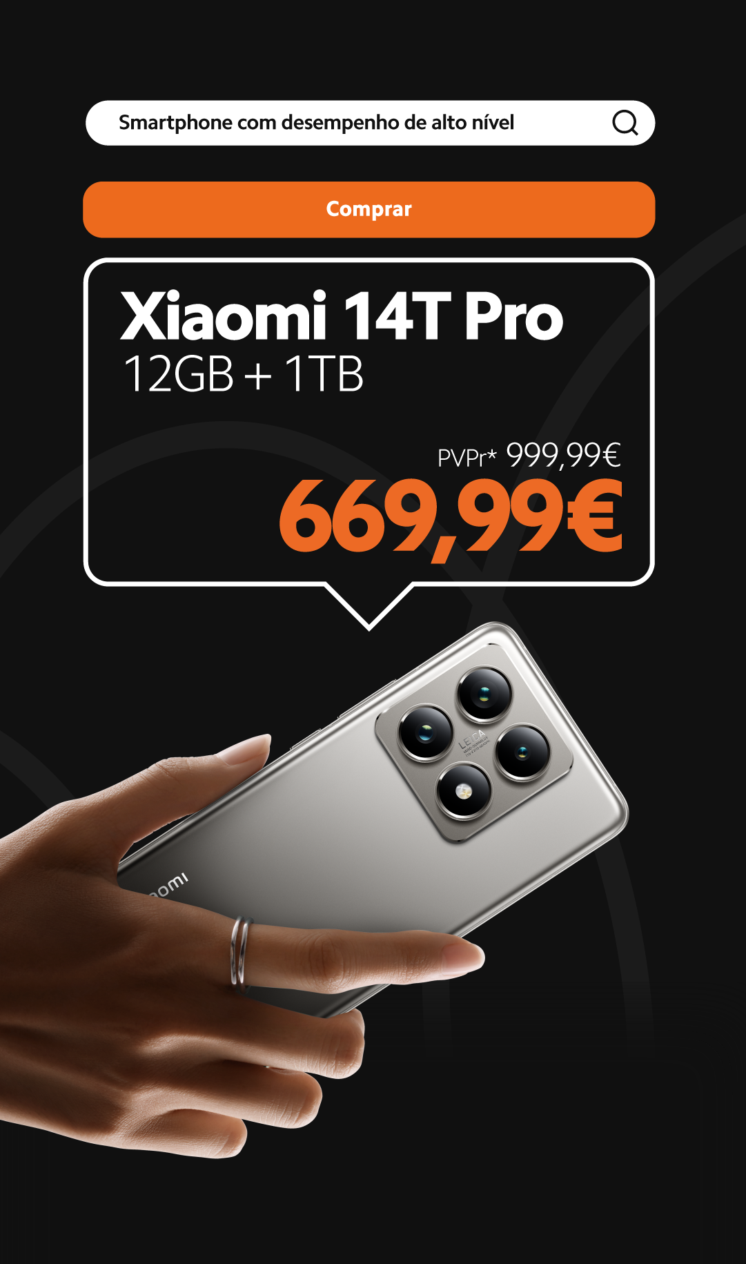 Imagem de Xiaomi 14T Pro com preço promocional