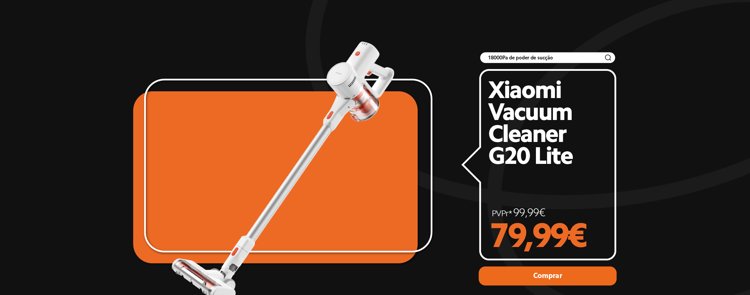 Imagem da Xiaomi Vacuum Cleaner G20 Lite com preço promocional