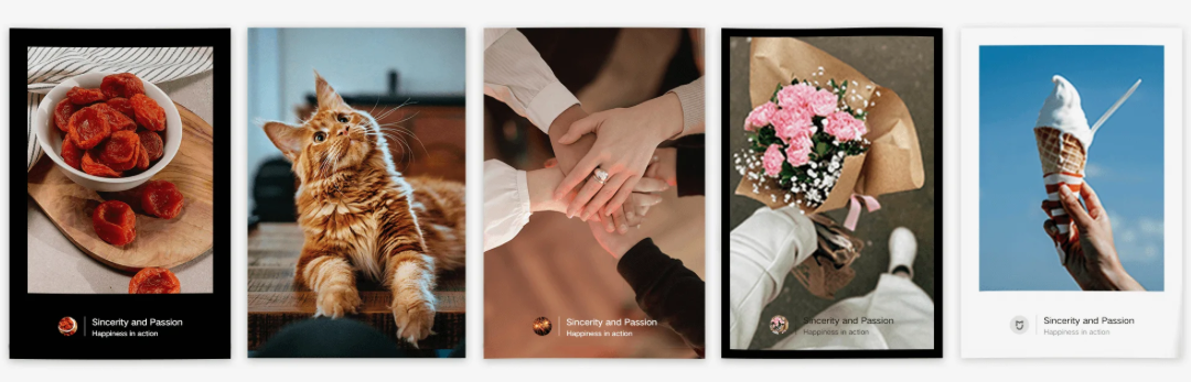 Imagem de varias forografias impressas com o Xiaomi Portable Photo Printer 1S