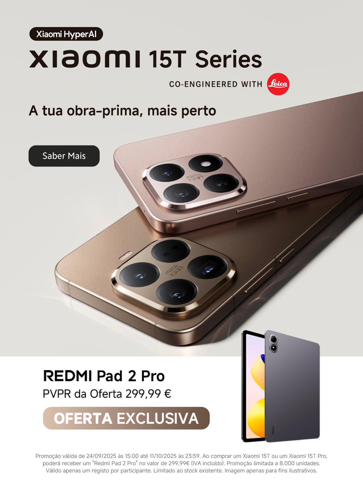 Novo lançamento Xiaomi 15T Series