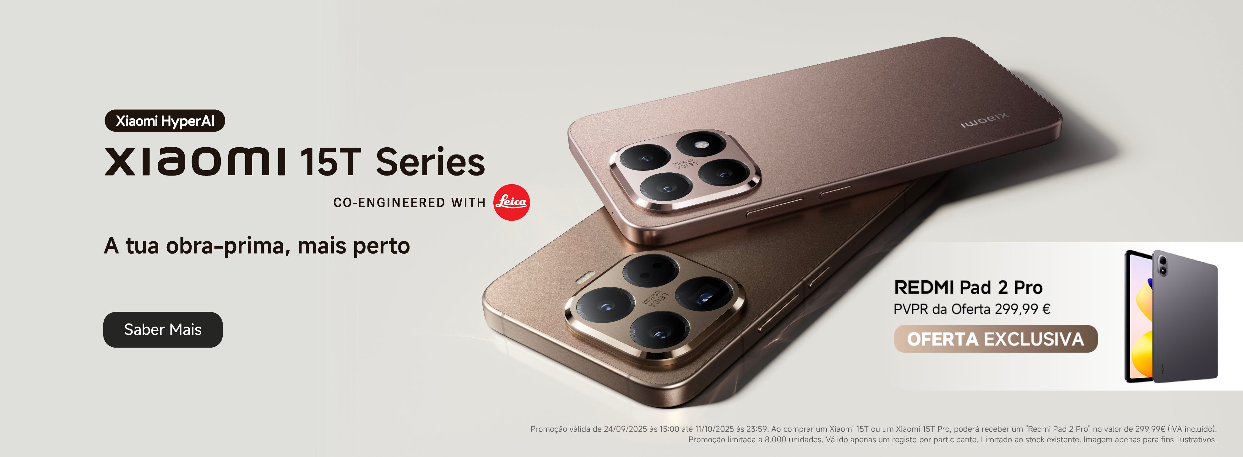 Novo lançamento Xiaomi 15T Series