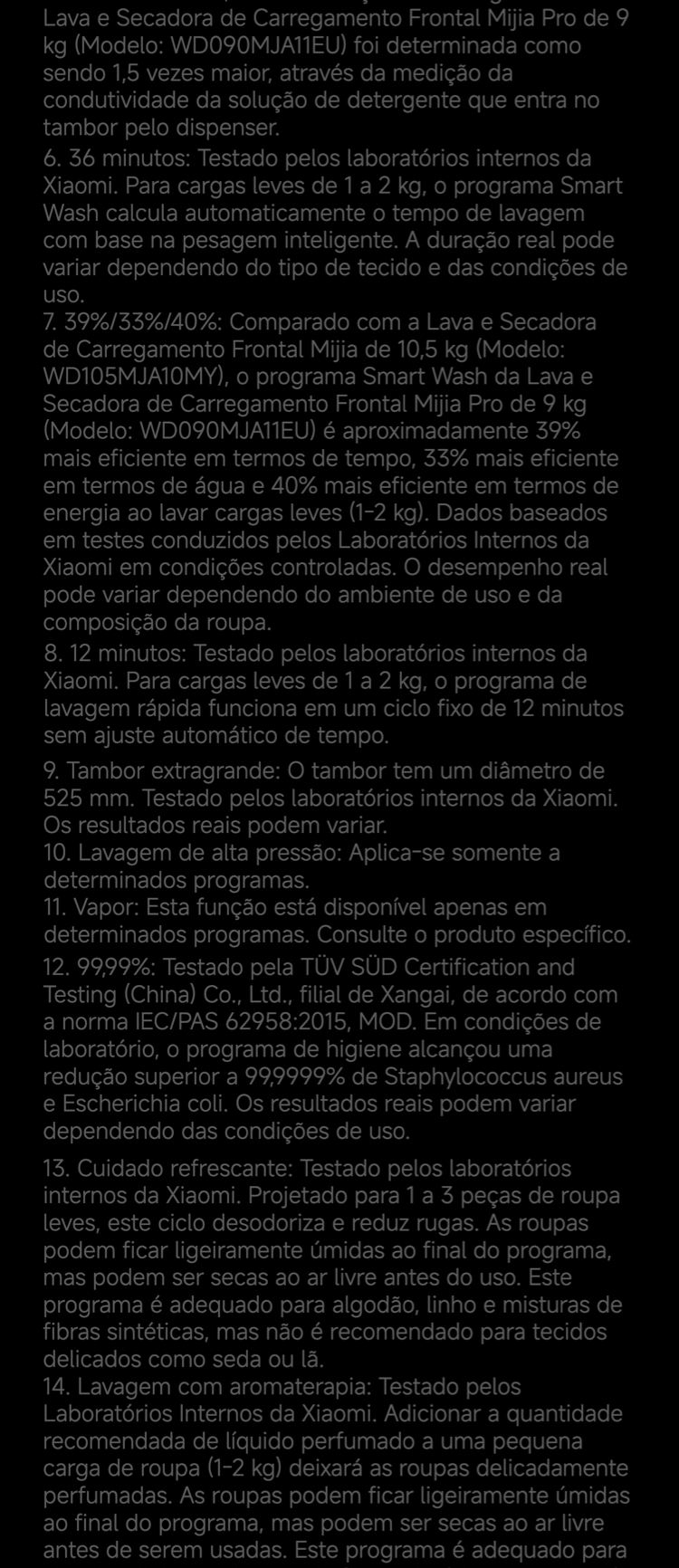 Garantia de 10 anos no compressor inverter do frigorífico Xiaomi.