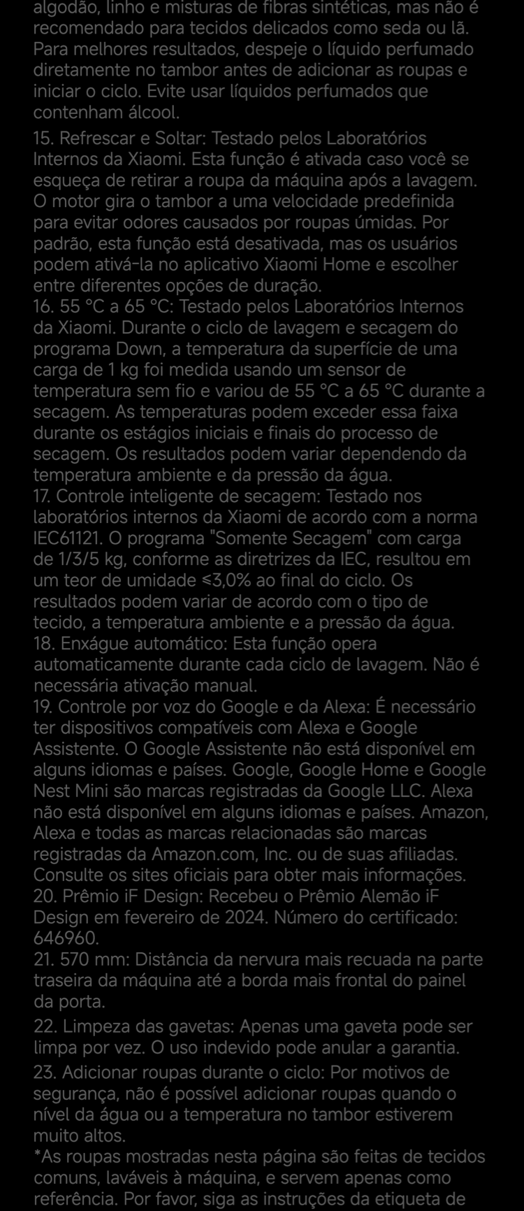 Garantia de 10 anos no compressor inverter do frigorífico Xiaomi.