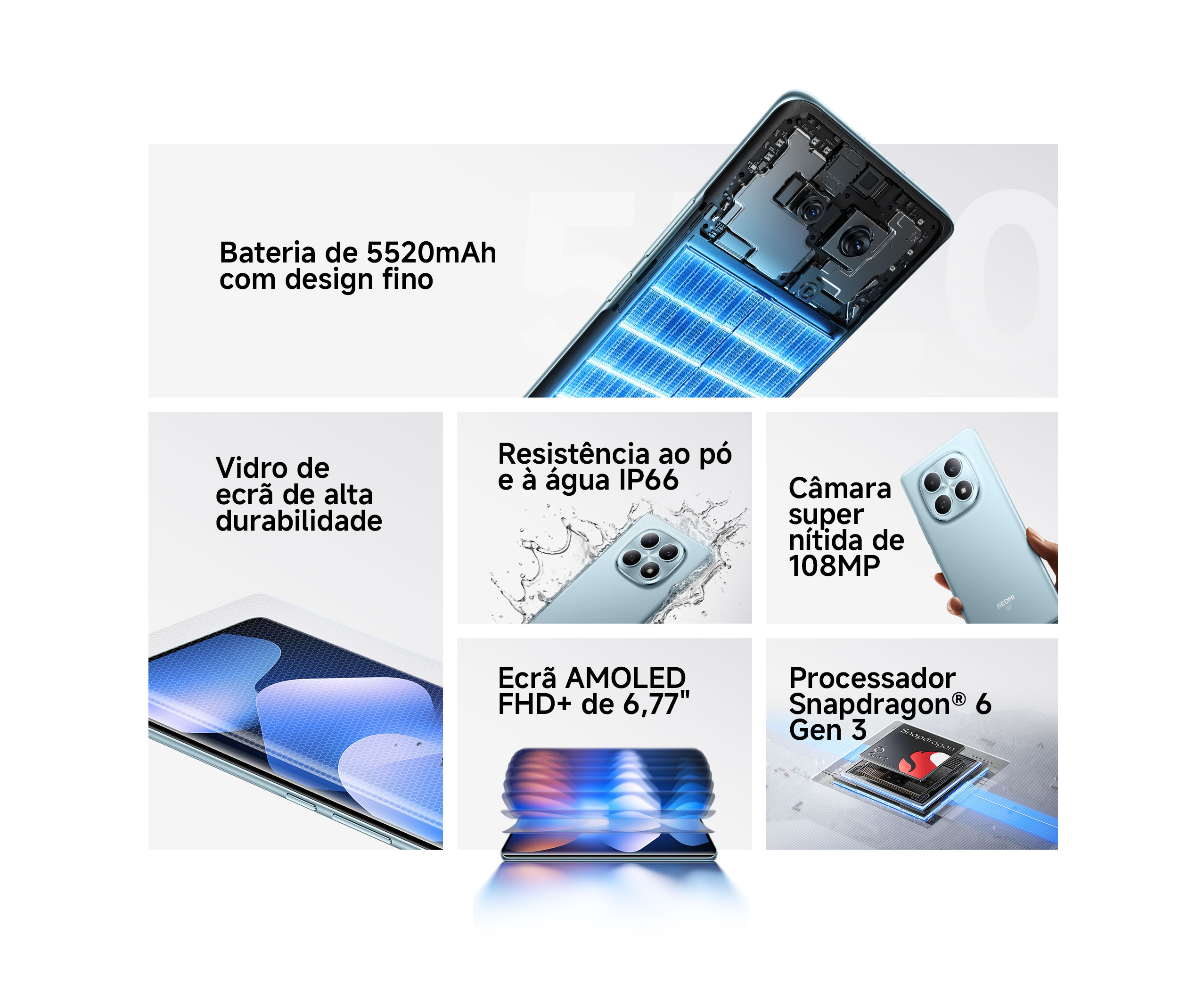Redmi Note 15 5G – Design moderno e desempenho avançado
