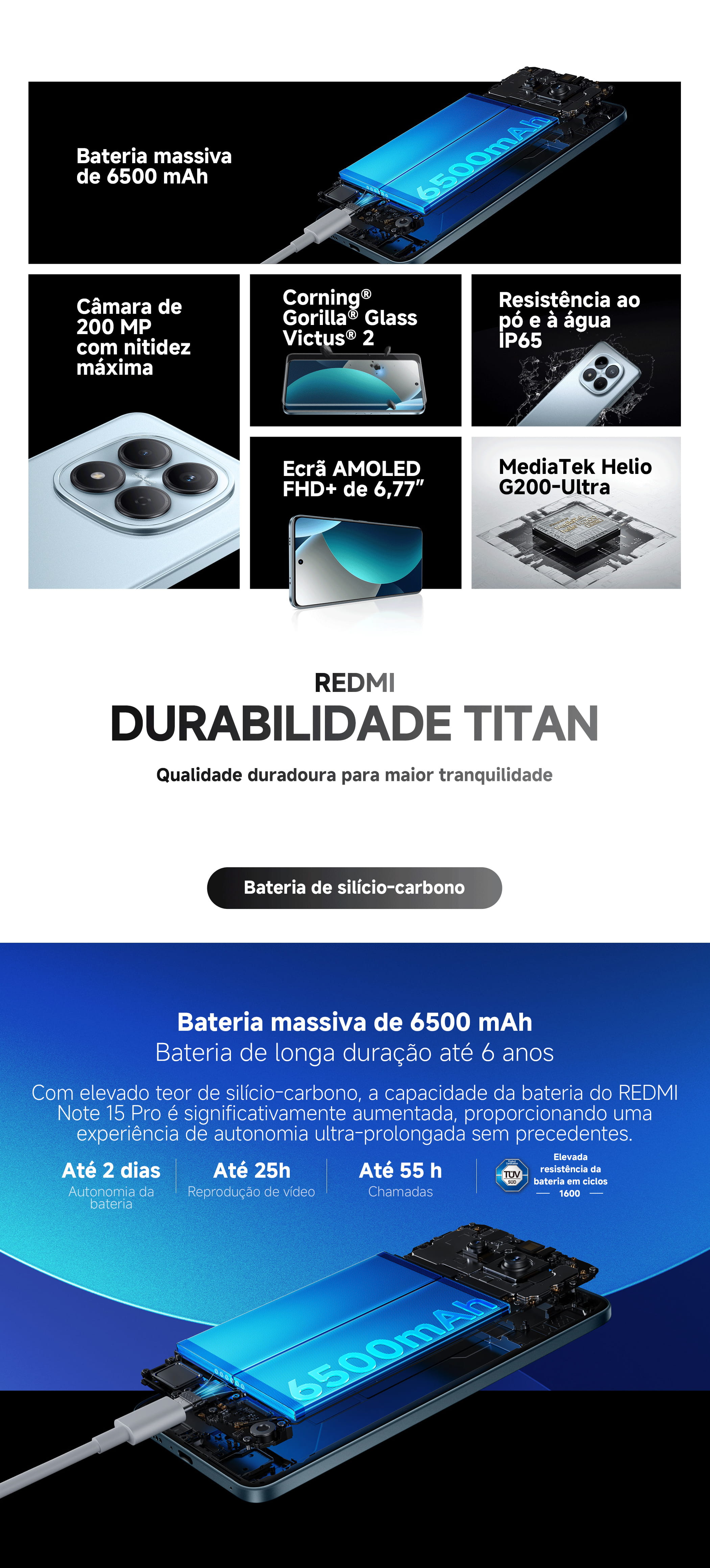 Redmi Note 15 5G – Design moderno e desempenho avançado