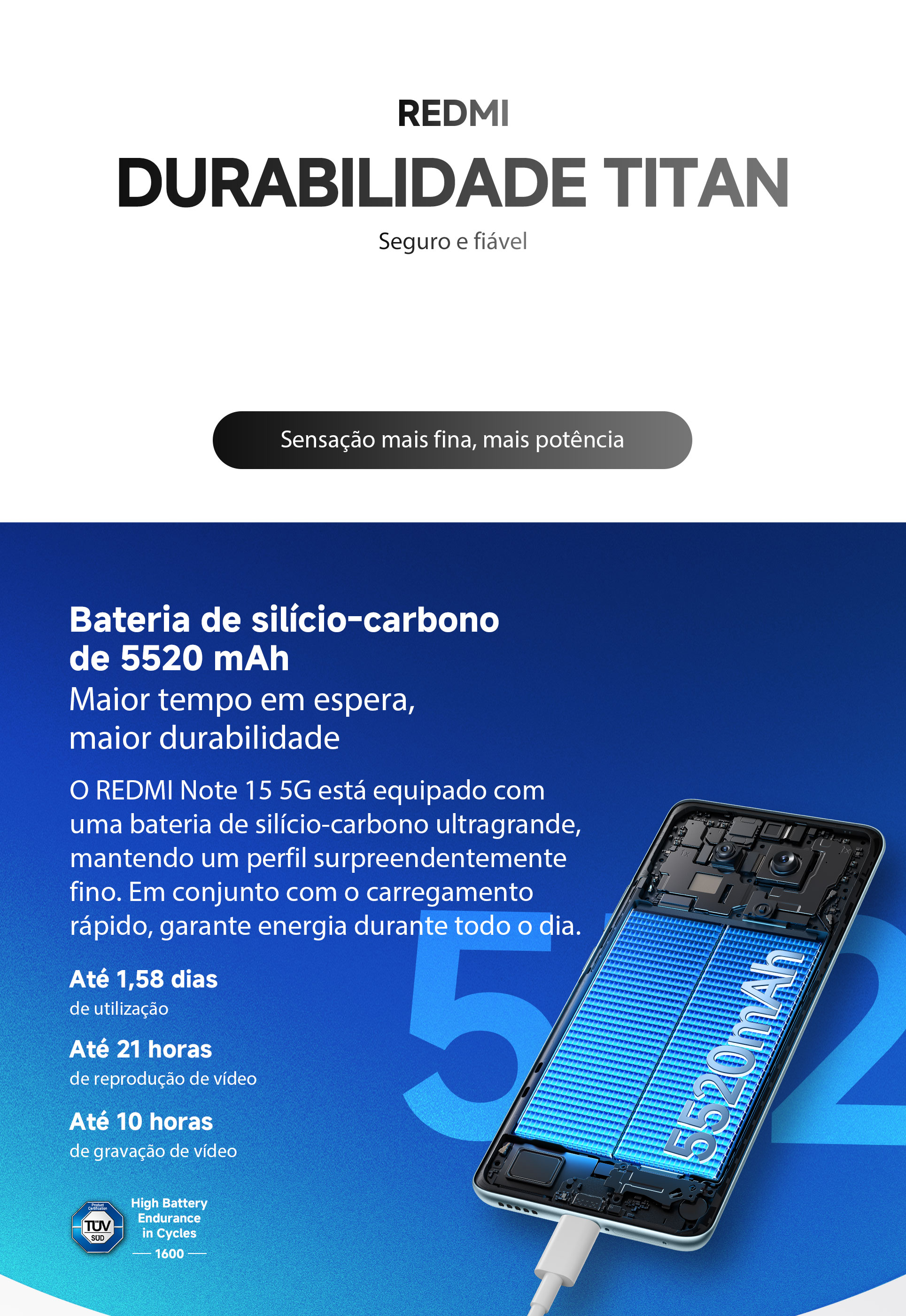 Redmi Note 15 5G – Performance fluida no dia a dia