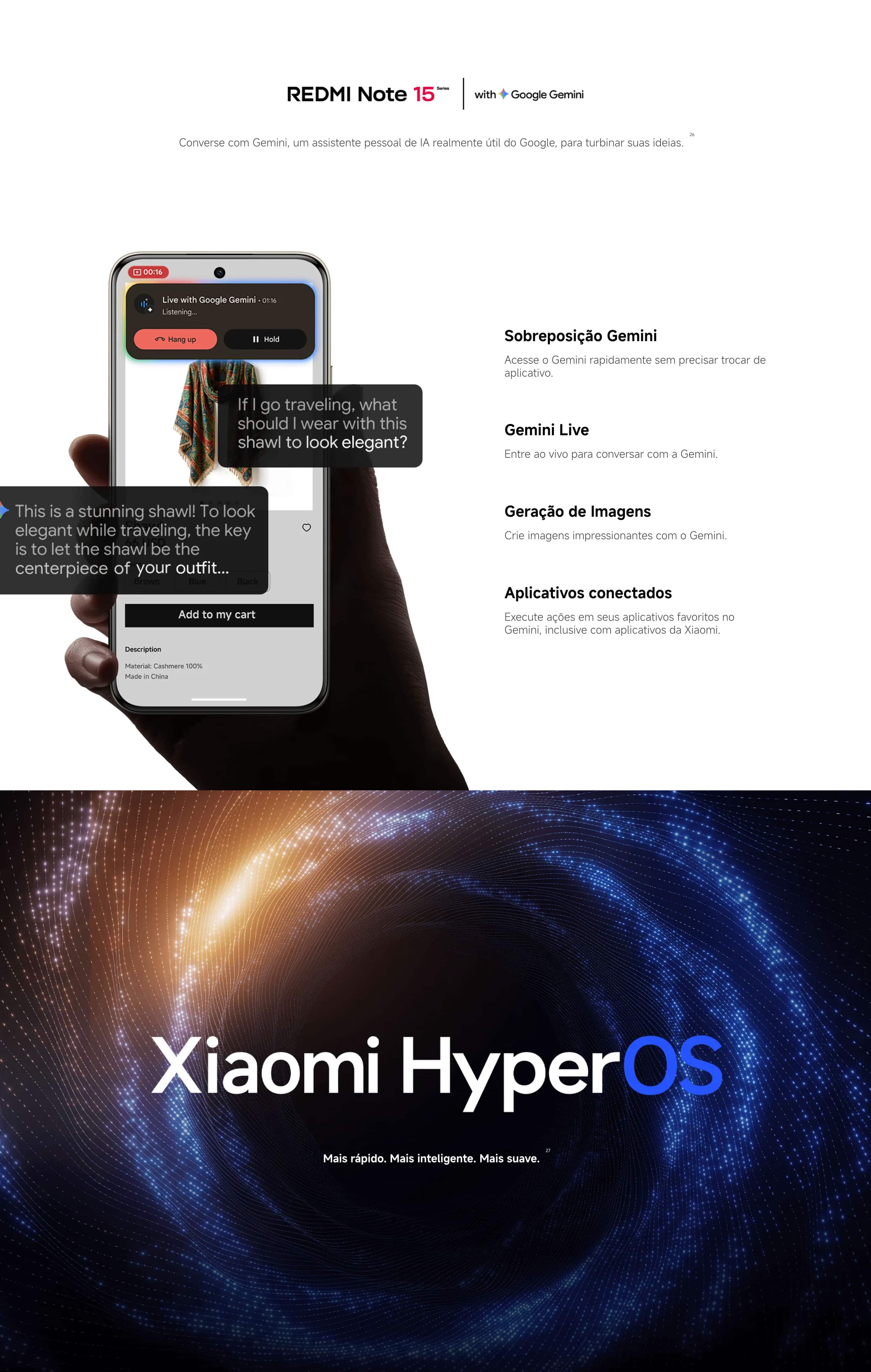 Redmi Note 15 5G – Design moderno e desempenho avançado