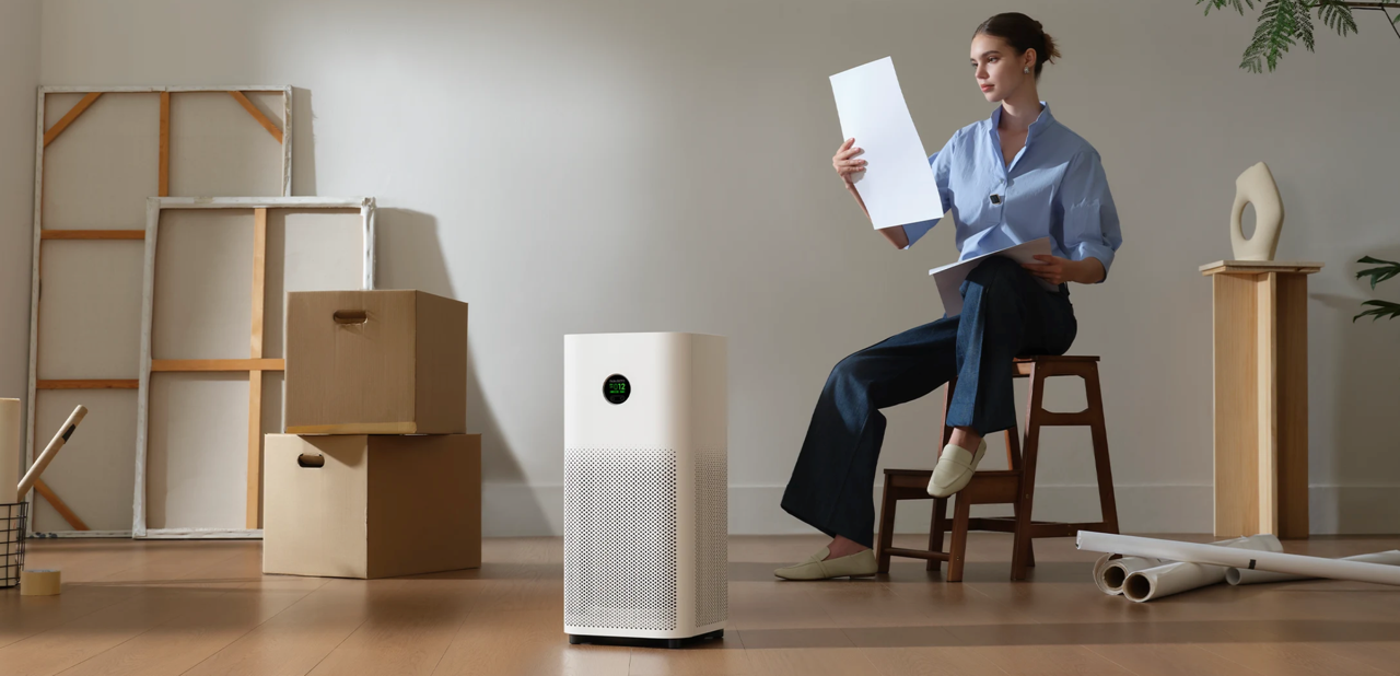 Cobertura e fluxo de ar do Mijia Smart Air Purifier 6