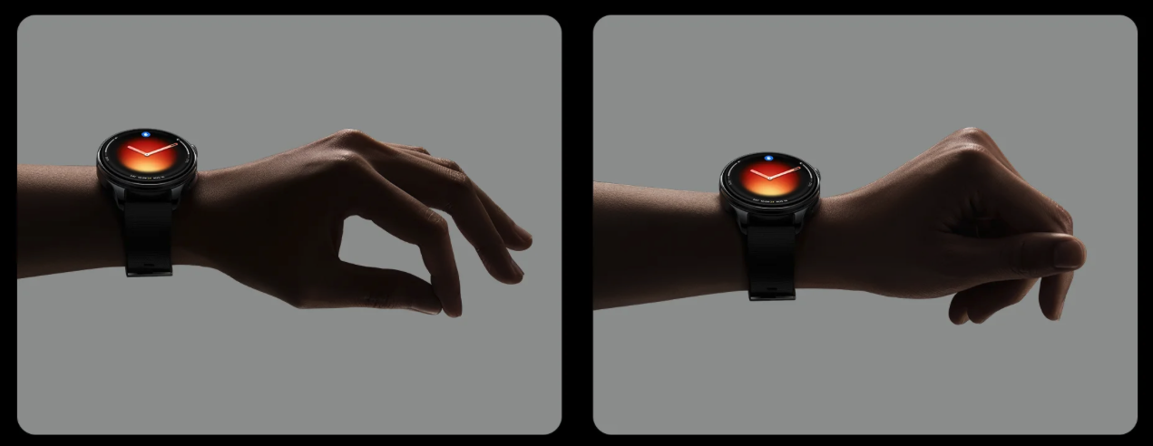 Reconhecimento de gestos precisos no Xiaomi Watch 5