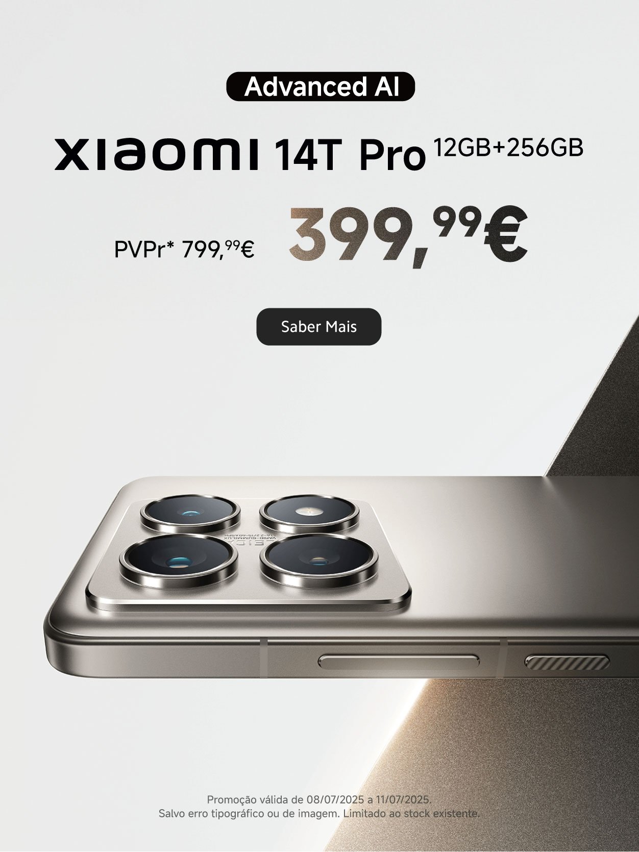 Campanha promocional Xiaomi 14 T Pro