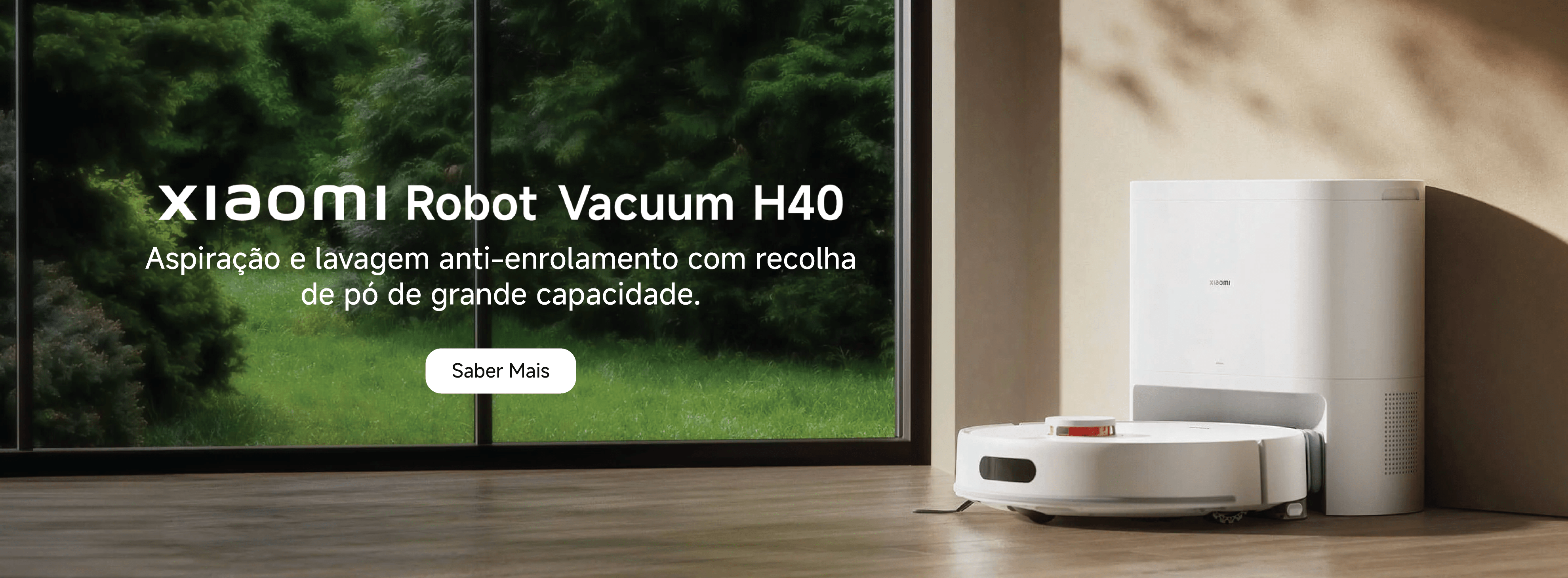 Aspirador inteligente Xiaomi Robot Vacuum H40 com estação de limpeza automática e inteligência excecional