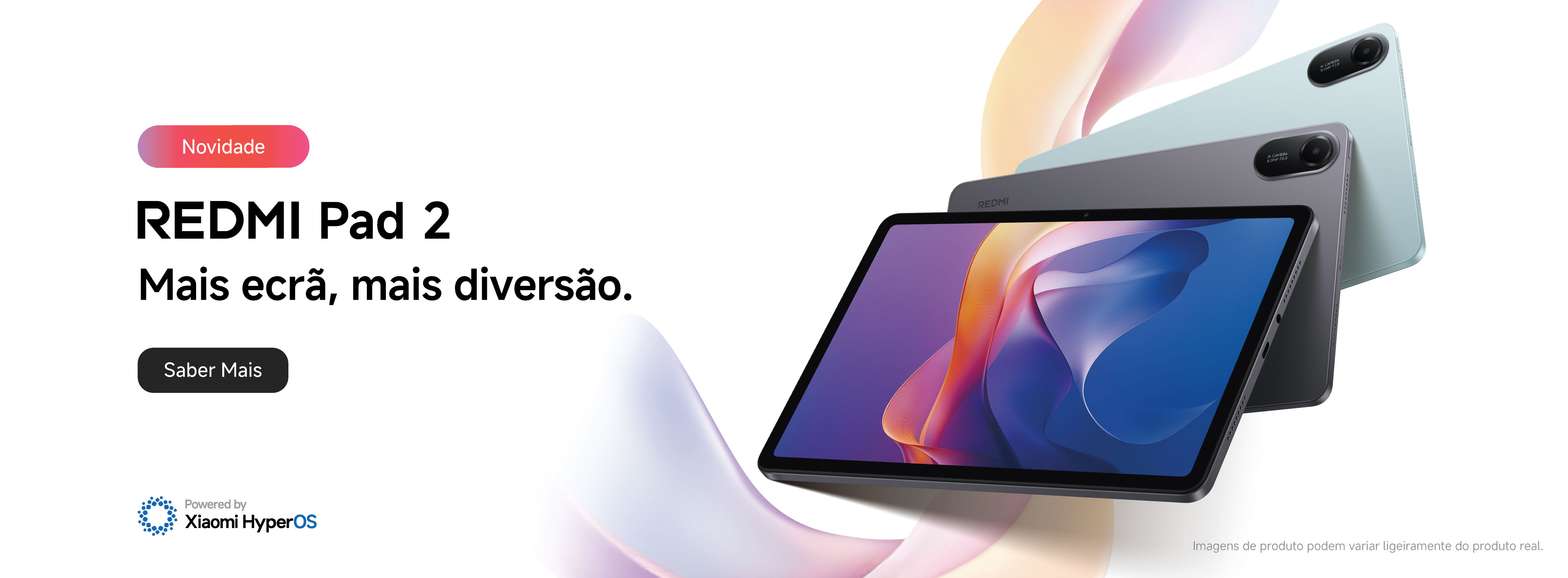 Redmi Pad 2 Banner, mais ecrã mais diversão