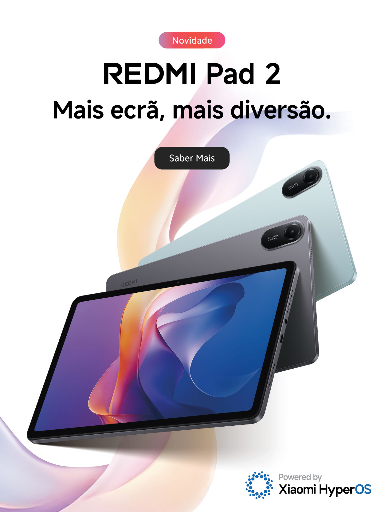 Redmi Pad 2 Banner, mais ecrã mais diversão