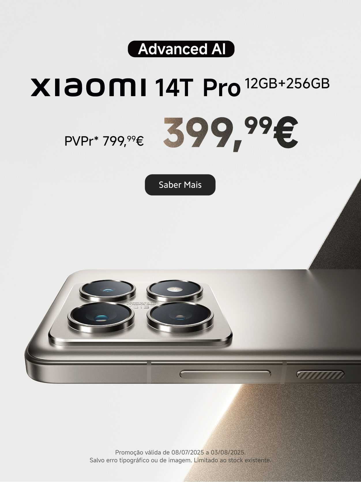 Campanha promocional Xiaomi 14 T Pro
